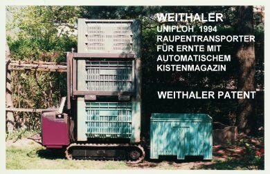 Raupentransporter Weithaler UniFloh mit automatischem Kistenmagazin
